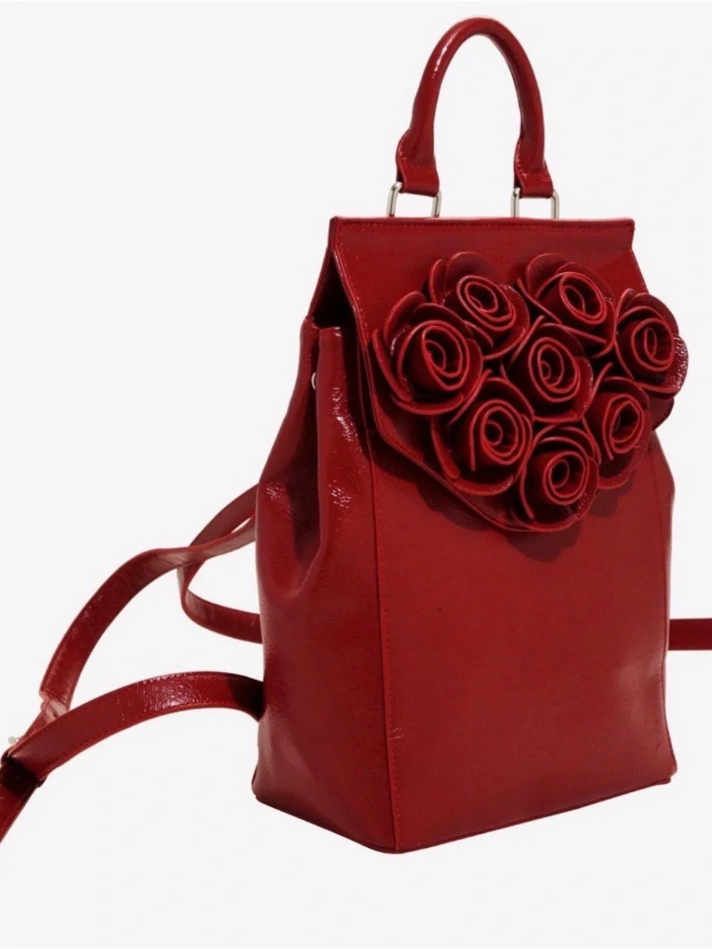 Danielle Nicole Disney Red Rose Beauty and the Beast Backpack - Picture 2 of 10